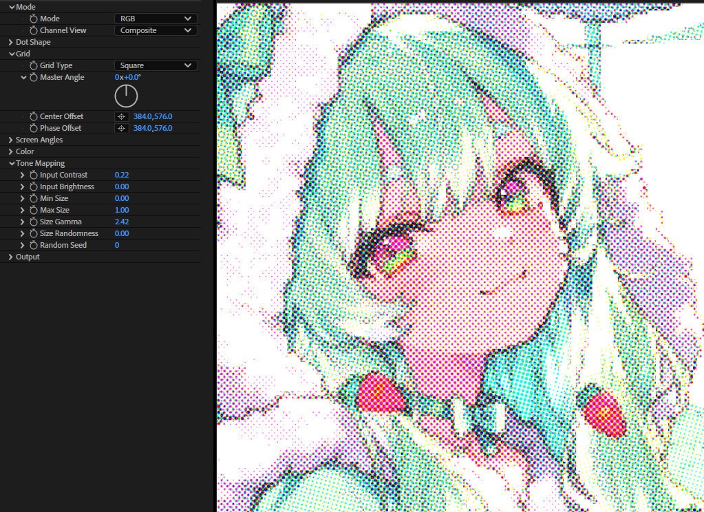 【After Effects Premiere プラグイン FX】 Halftone Pro
