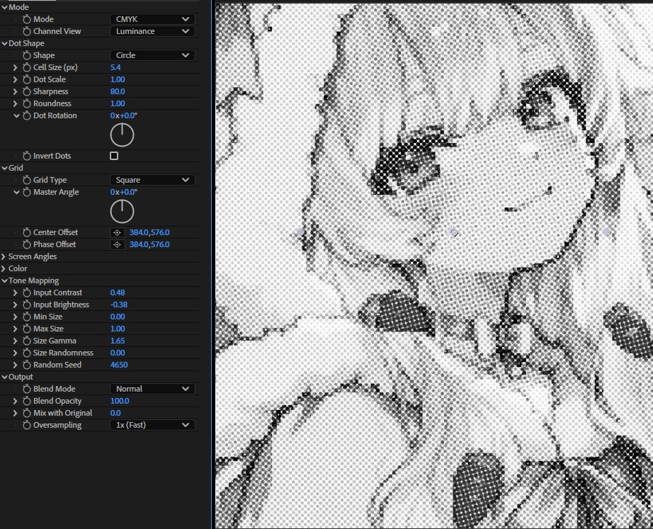 【After Effects Premiere プラグイン FX】 Halftone Pro