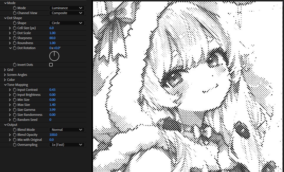 【After Effects Premiere プラグイン FX】 Halftone Pro