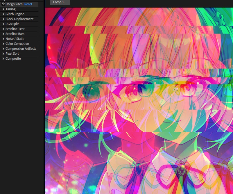 【After Effects プラグイン FX】 MegaGlitch