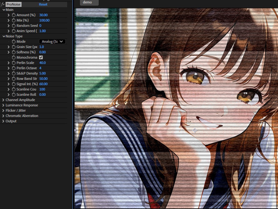 【After Effects プラグイン FX】 ProNoise