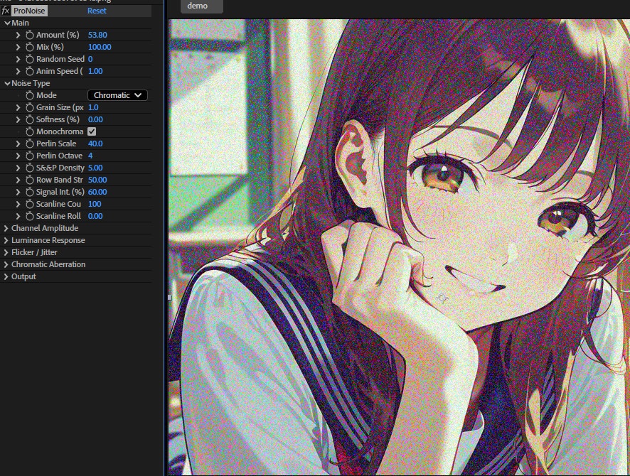 【After Effects プラグイン FX】 ProNoise