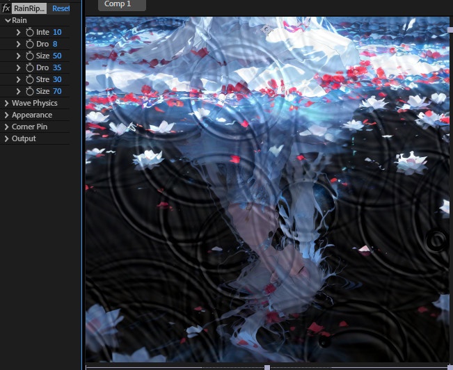 【After Effects プラグイン FX】 RainRipple