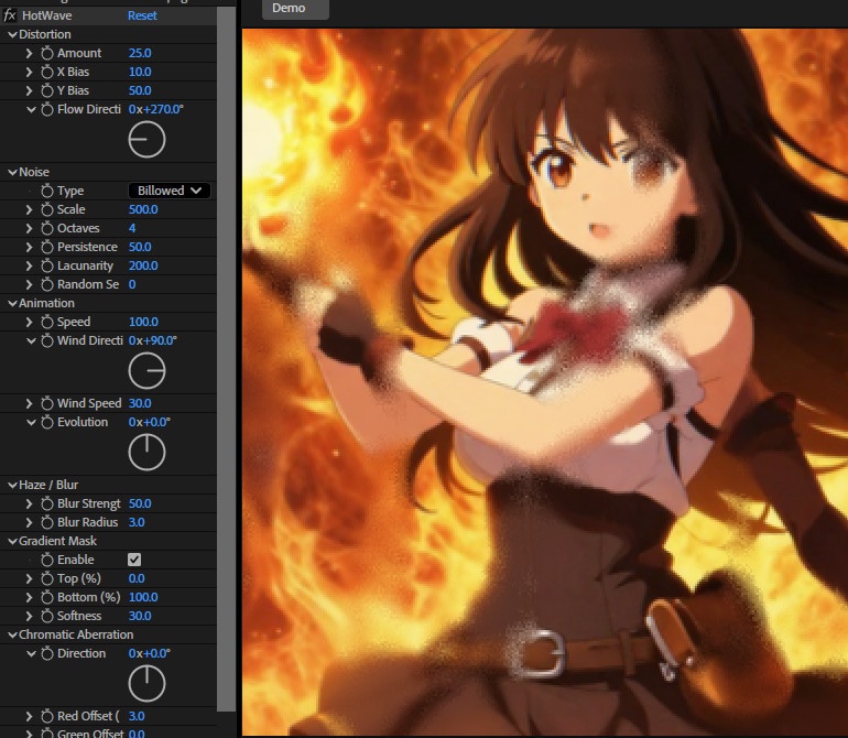【After Effects プラグイン FX】 HotWave