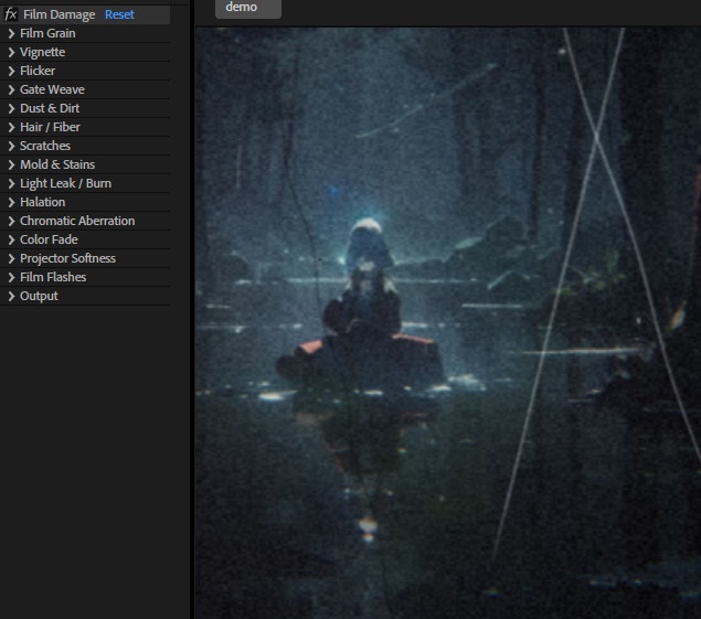 【After Effects プラグイン FX】 Film Damage