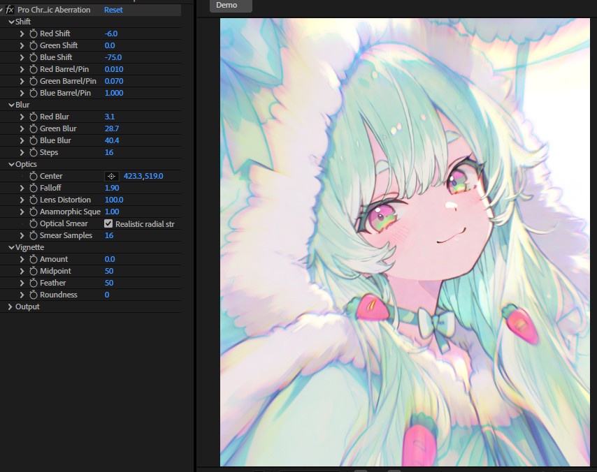 【After Effects Premiere プラグイン FX】 Pro Chromatic Aberration