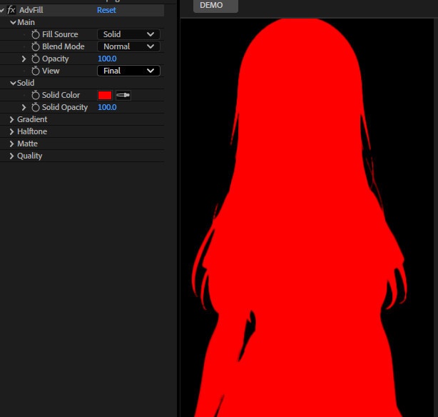 【After Effects Premiere プラグイン FX】 Advfill