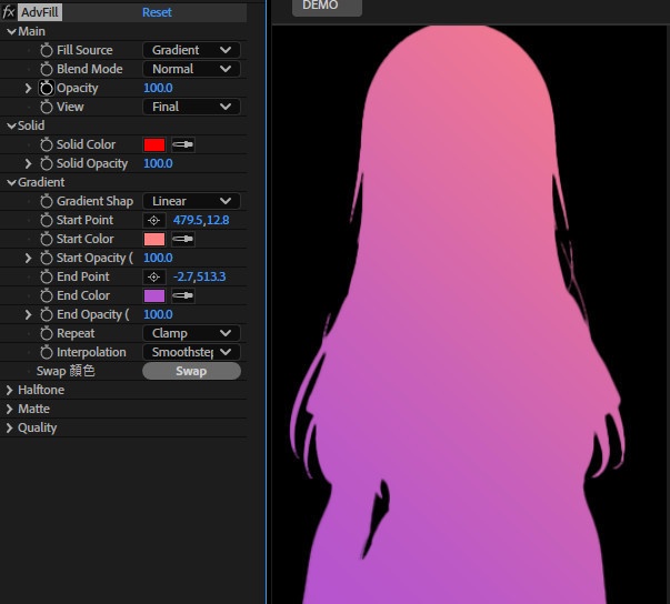 【After Effects Premiere プラグイン FX】 Advfill