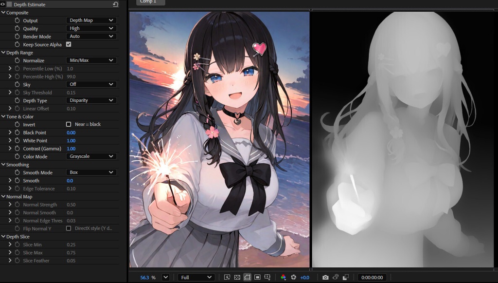 【After Effects プラグイン FX】 Depth Estimate