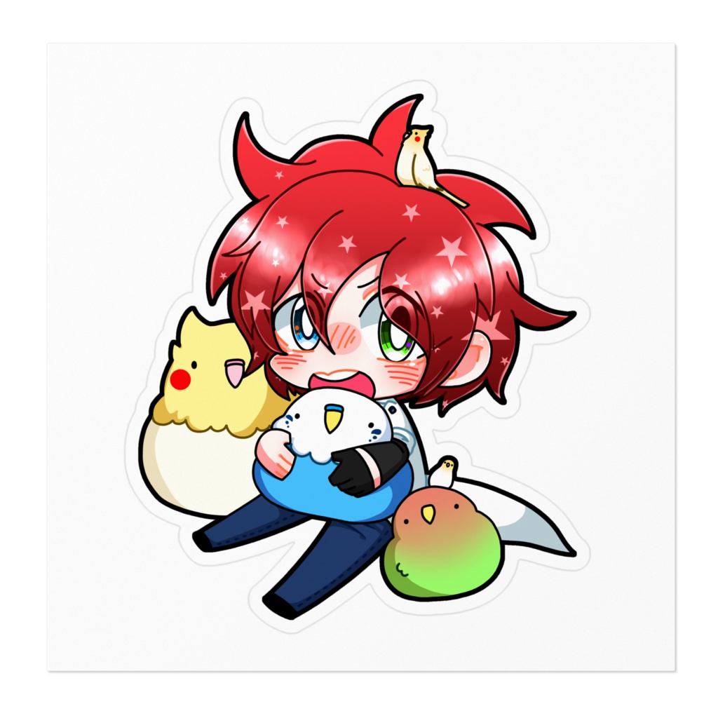 インコとナバステッカー