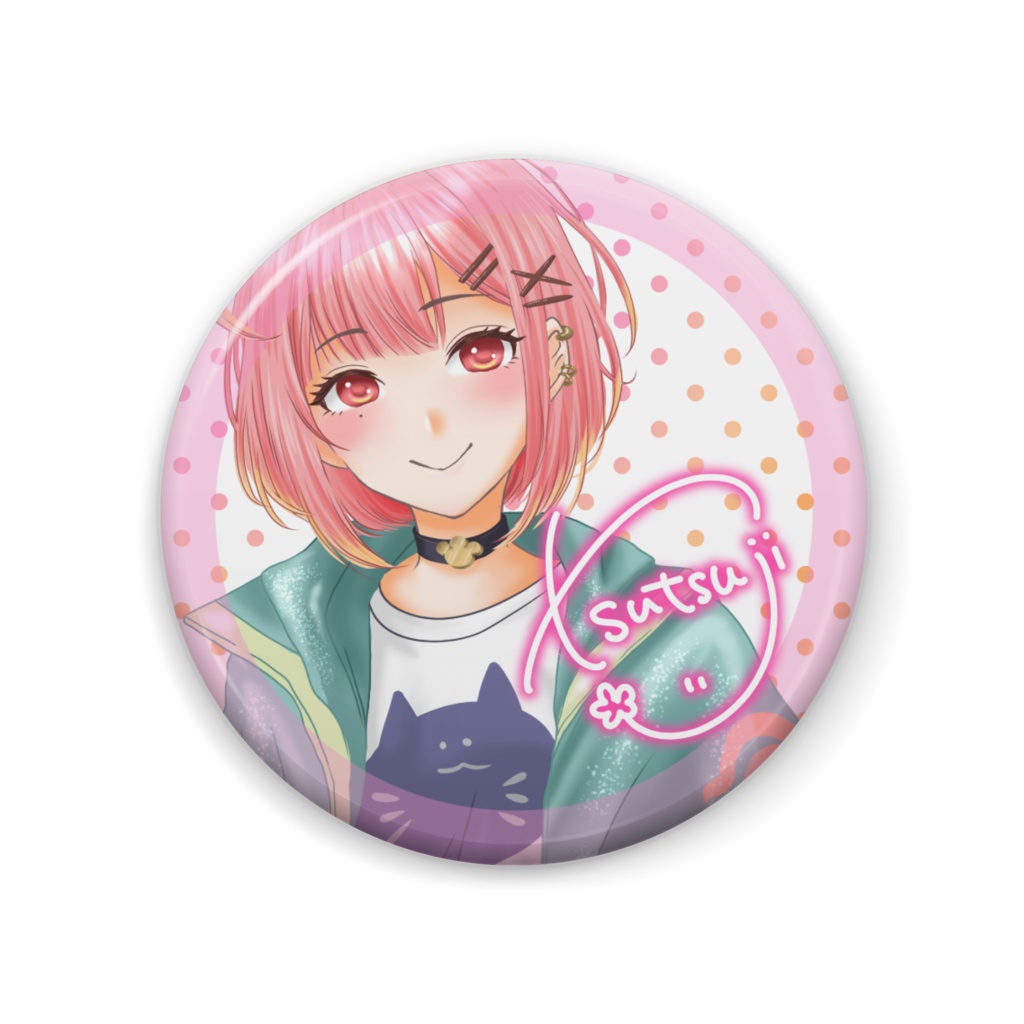 つつじちゃん缶バッジ