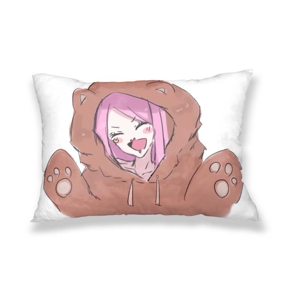 くまボニーの枕カバー