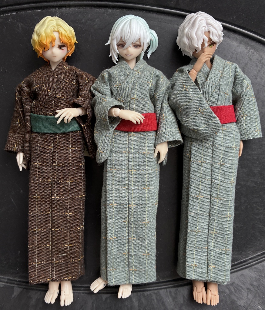 〈シチリア〉浴衣 栗色