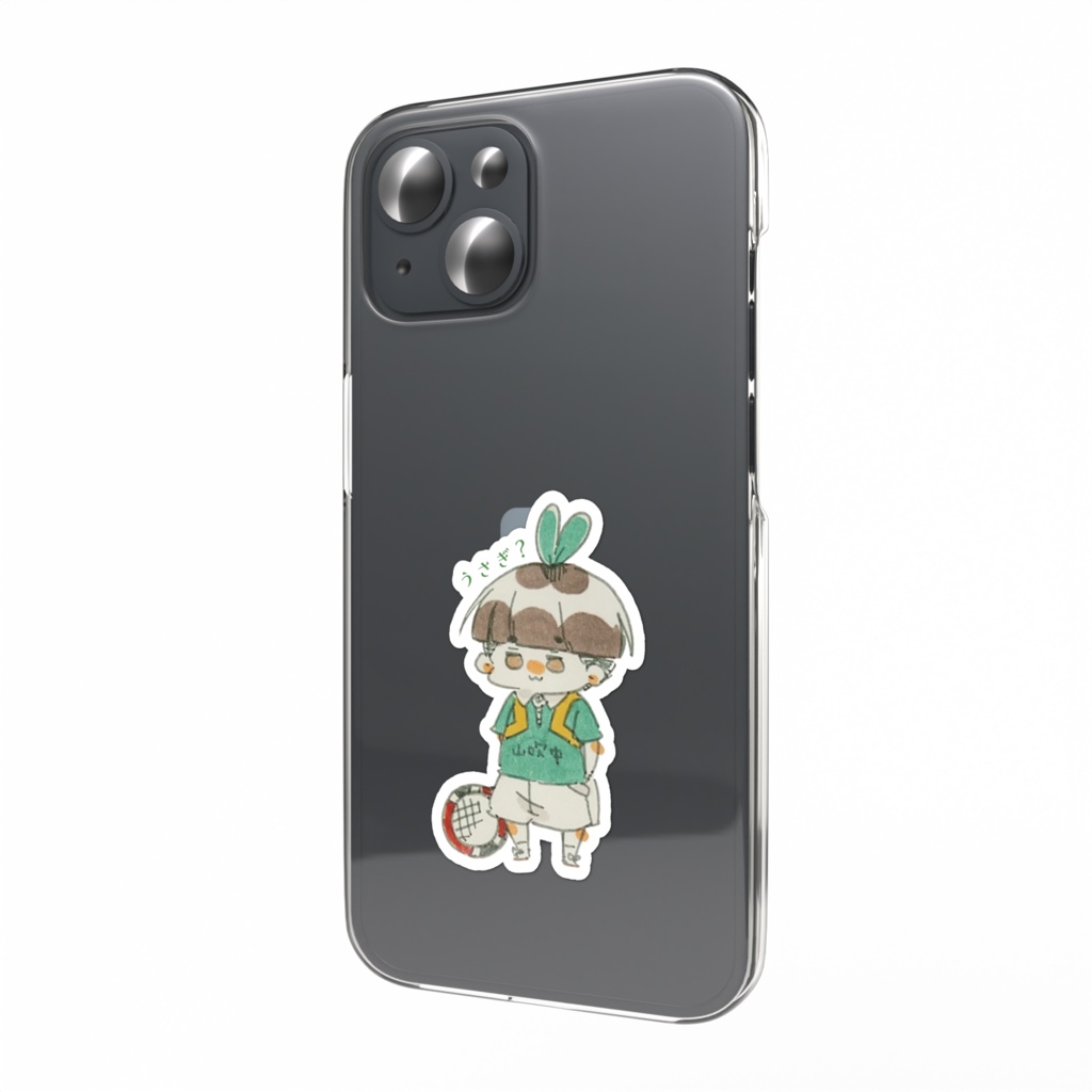 ウサギみたいになっちゃったにとべスマホステッカ〜