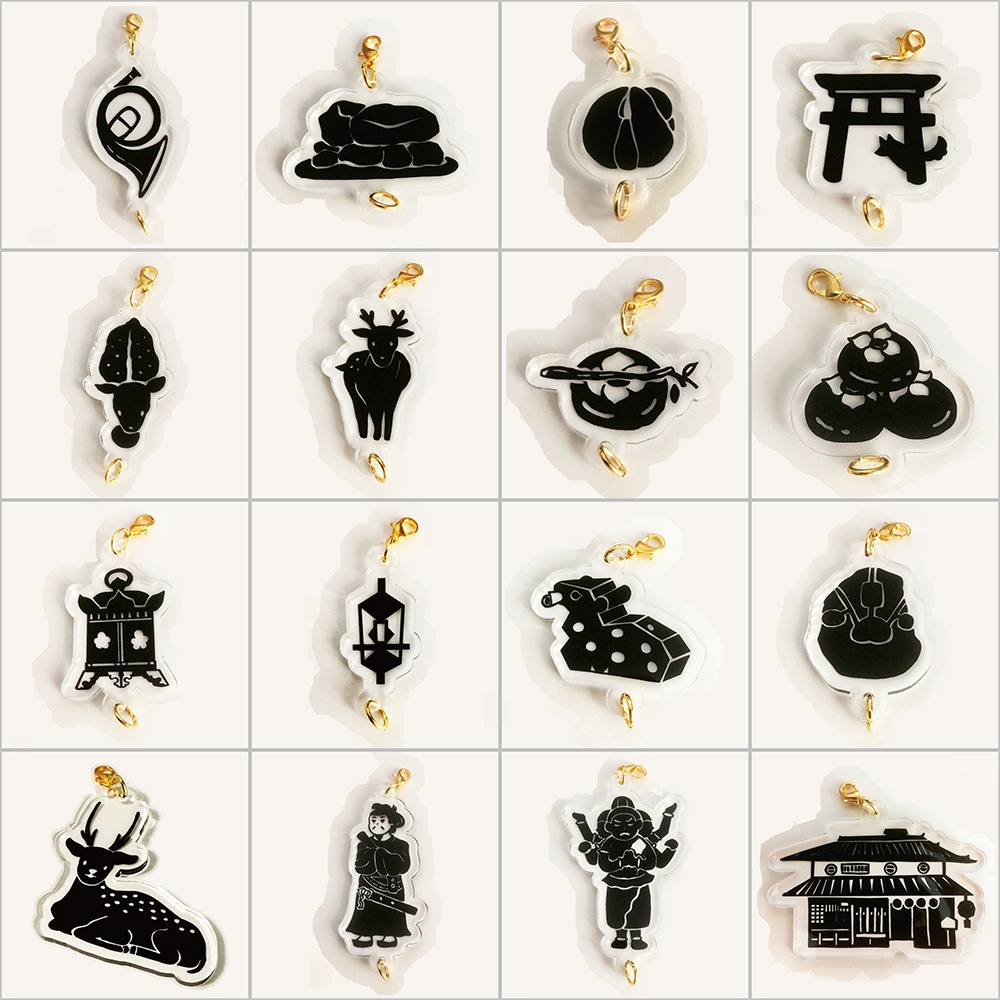 奈良アクリルキーホルダー(大)