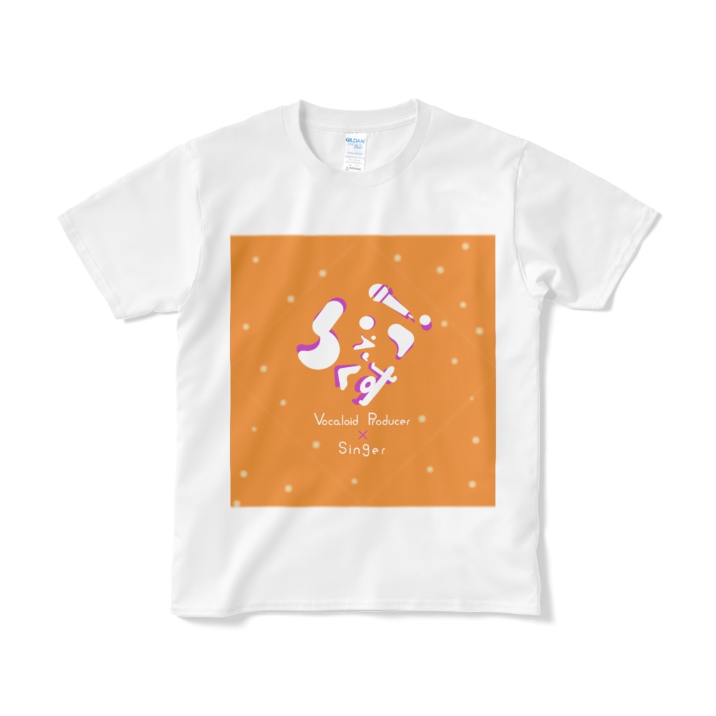 らくふぇす ロゴTシャツ(オレンジ）