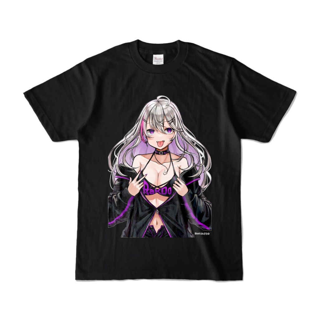 RaKDoギャル&らくふぇすロゴTシャツ(ブラック)