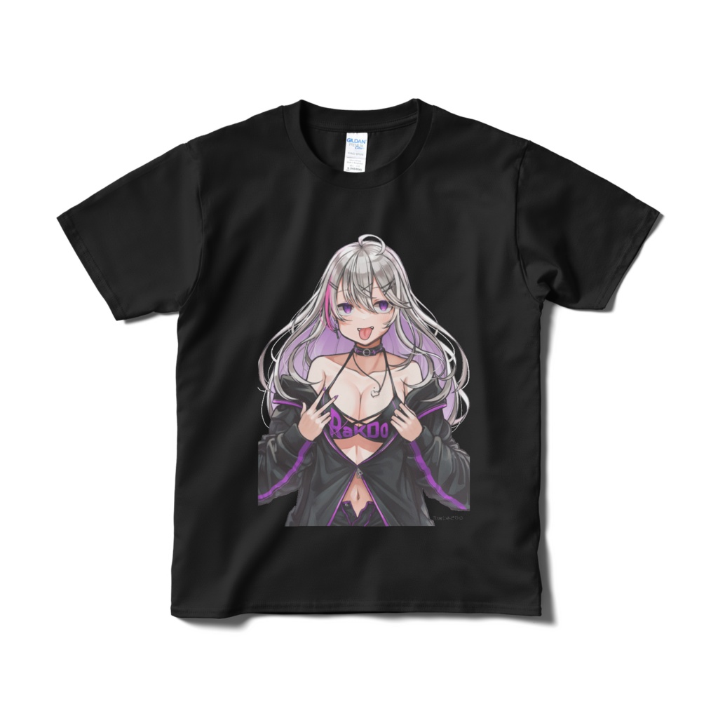 RaKDoギャル&らくふぇすロゴTシャツ（ブラック）