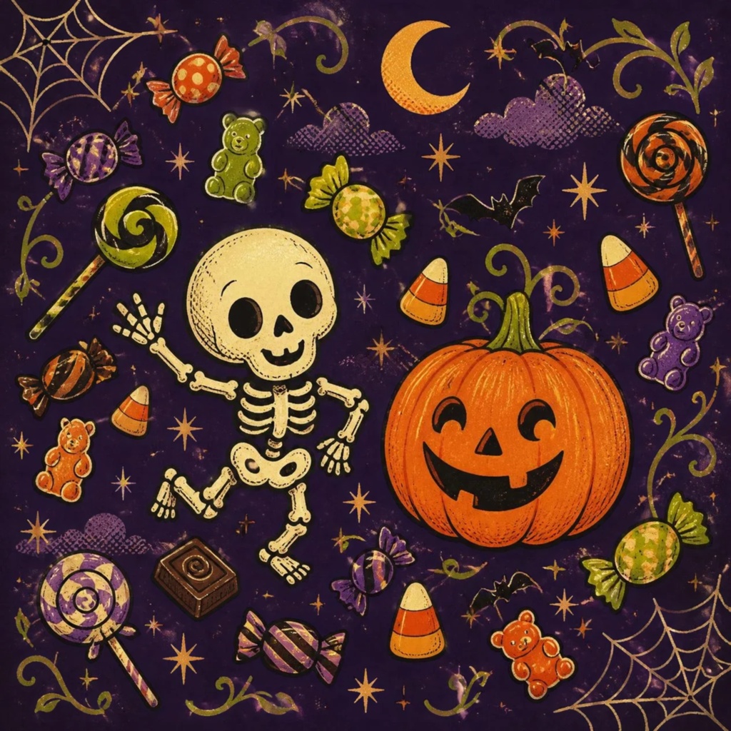 ハロウィン デジタルペーパー3枚セット