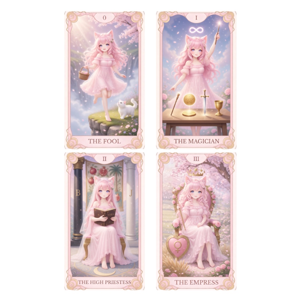 やさしいタロット|Miu Tarot|癒しのメッセージ付きタロットカードPDF