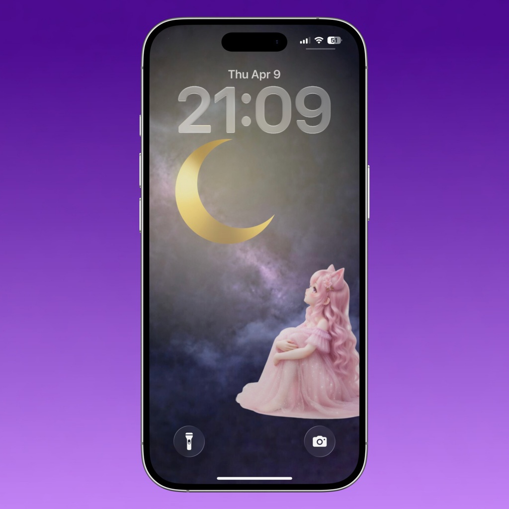 ダークラベンダー アイコンスターターセット|スマホ壁紙+アプリアイコン9種+設定ガイド付き