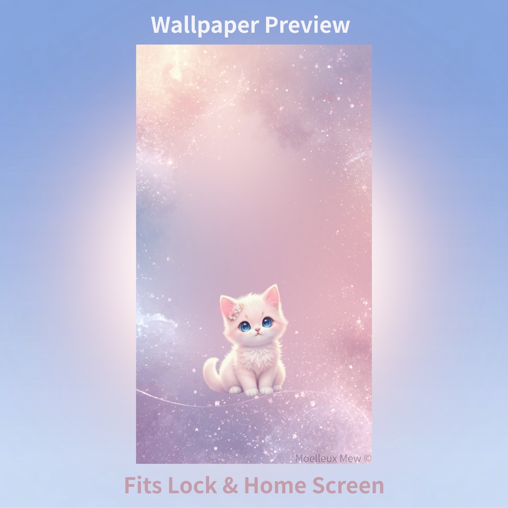 桜子猫 パステル アイコン&壁紙セット|スマホカスタマイズ用 iPhone対応
