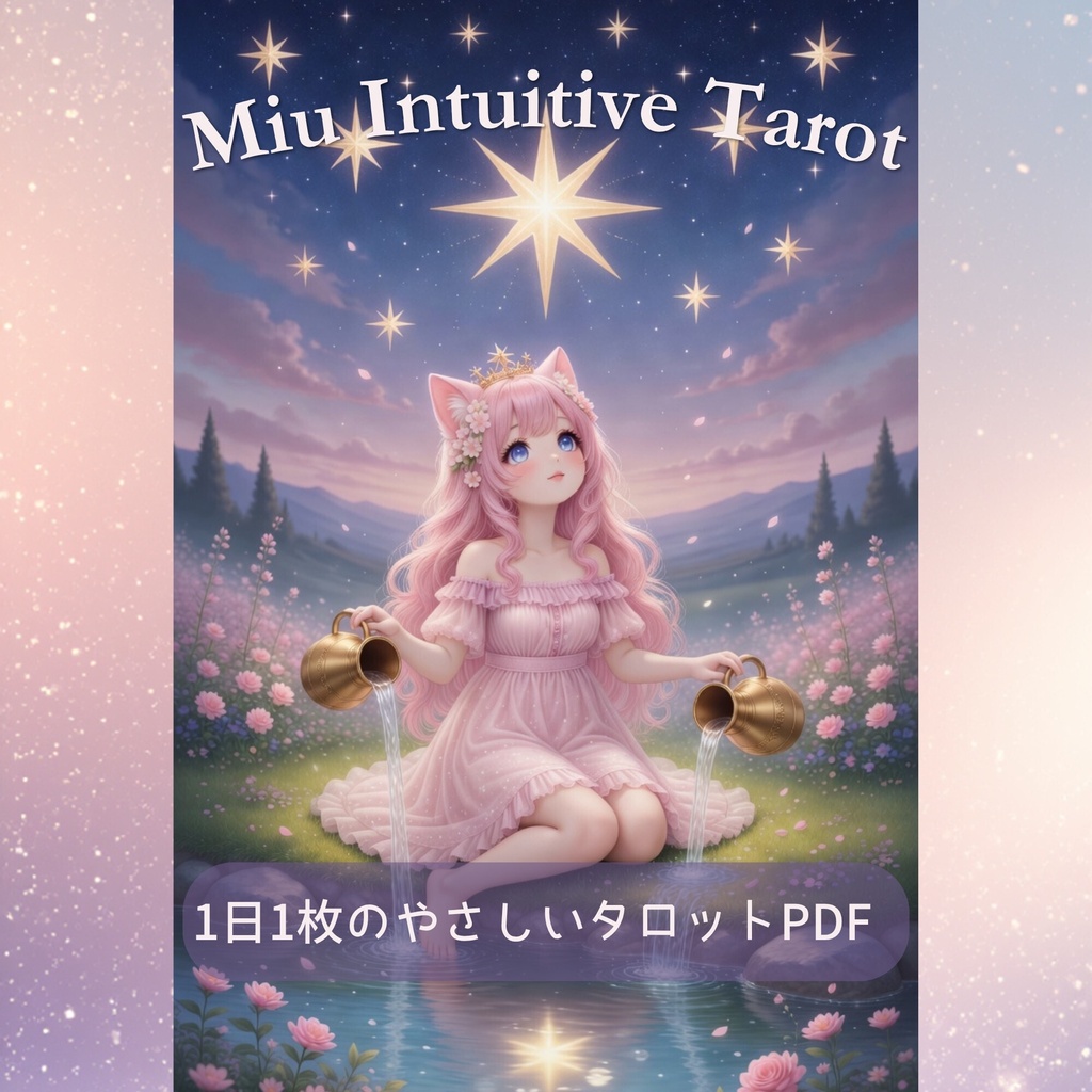 Miu Intuitive Tarot|猫耳少女MiuのやさしいタロットPDF+Webアプリ|大アルカナ22枚