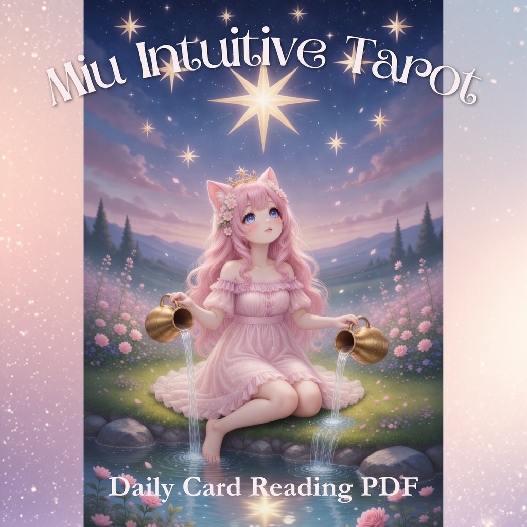 Miu Intuitive Tarot|猫耳少女MiuのやさしいタロットPDF+Webアプリ|大アルカナ22枚