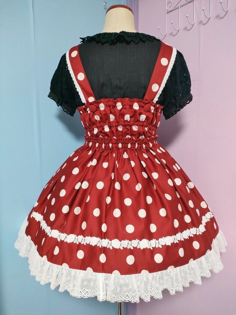 懐古風水玉ロリィタ(赤)