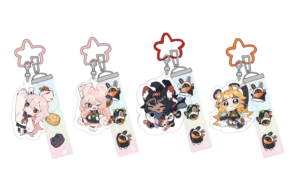 【C107グッズ】ストラップ付きアクリルキーホルダー