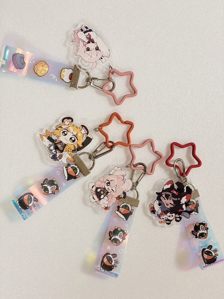 【C107グッズ】ストラップ付きアクリルキーホルダー