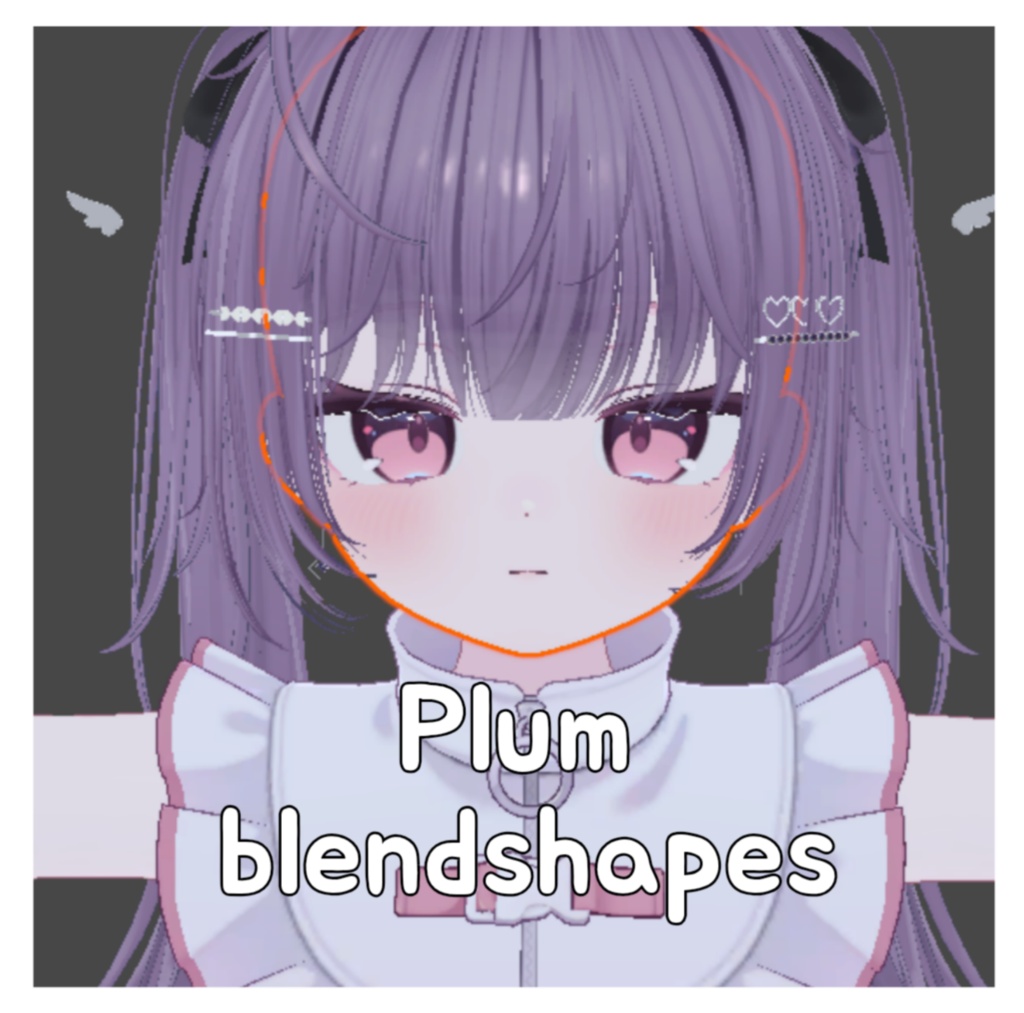 プラム Face blendshapes
