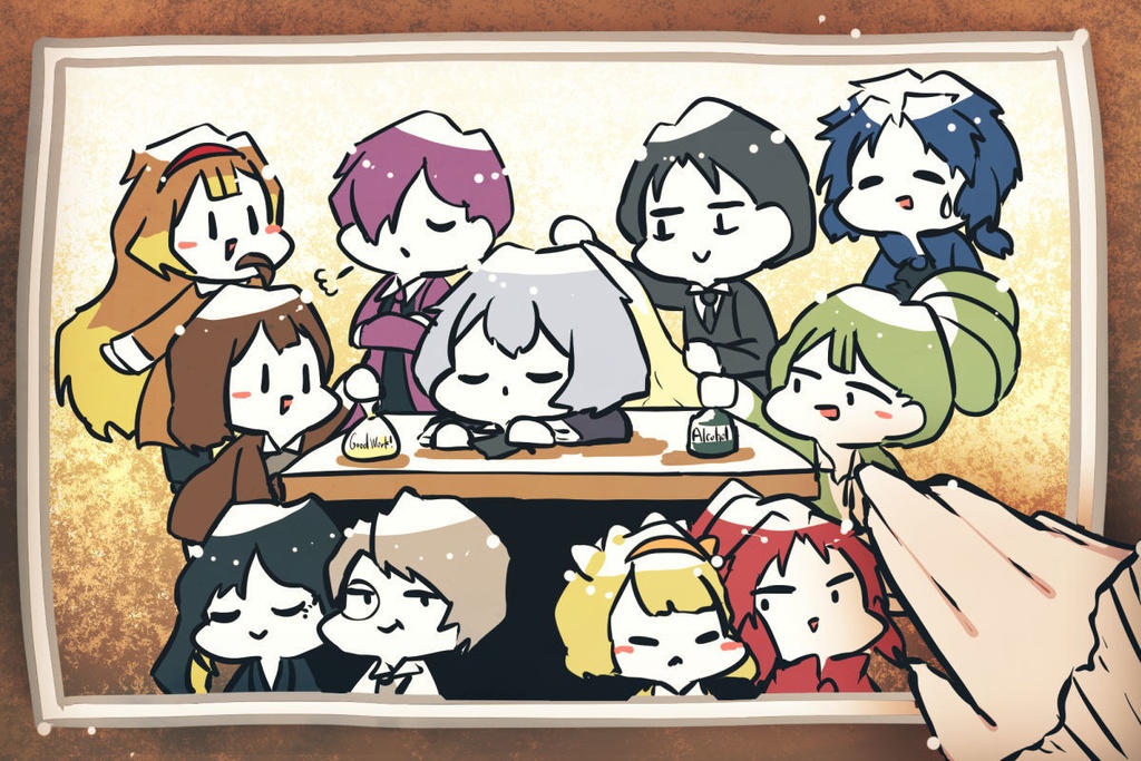 気の抜けたLoR面子ポストカードセット