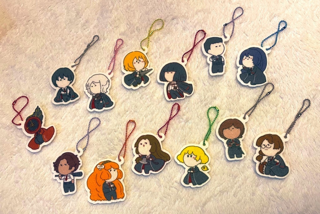 LimbusCompany - ゆるっと囚人+ダンテ フェルトキーホルダー