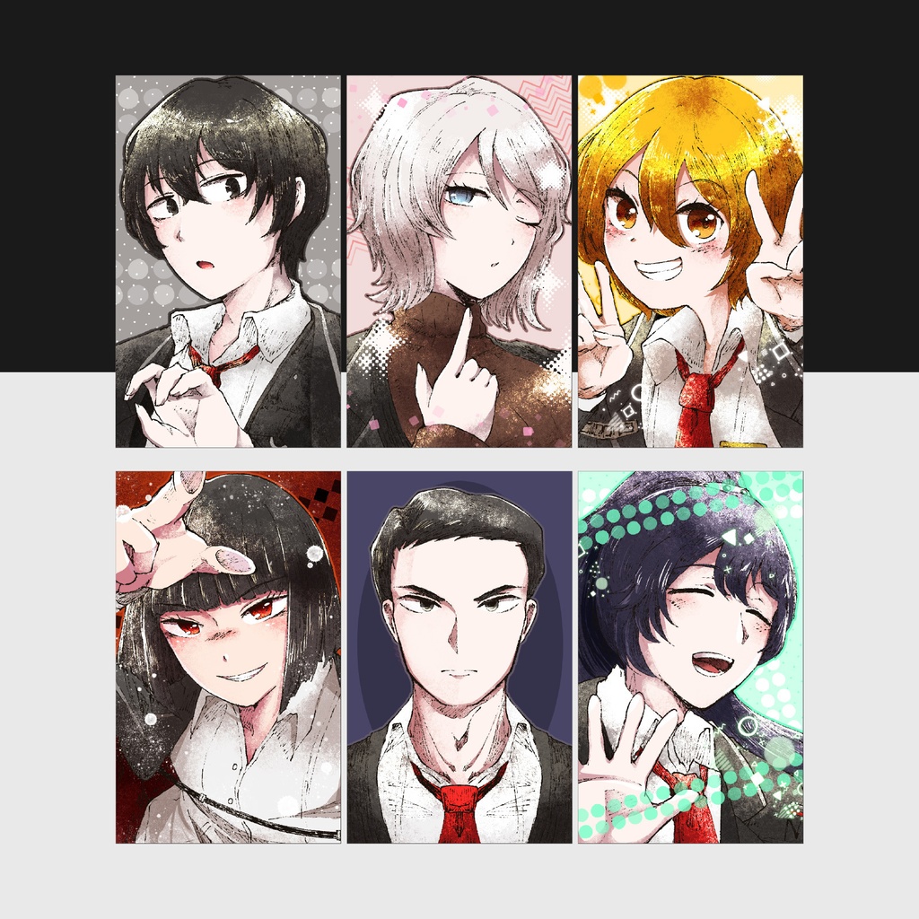 LimbusCompany - 囚人プリクラ風ショットミニカードセット