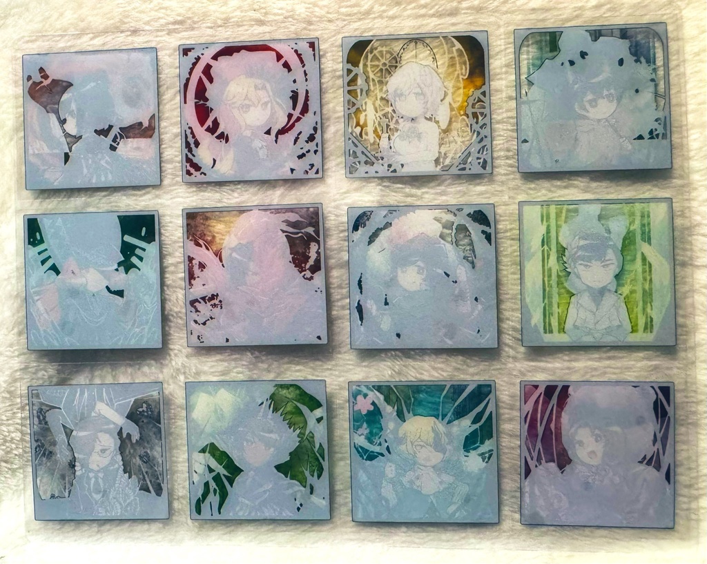 LimbusCompany - 囚人E.G.O.スクエア透明シールセット