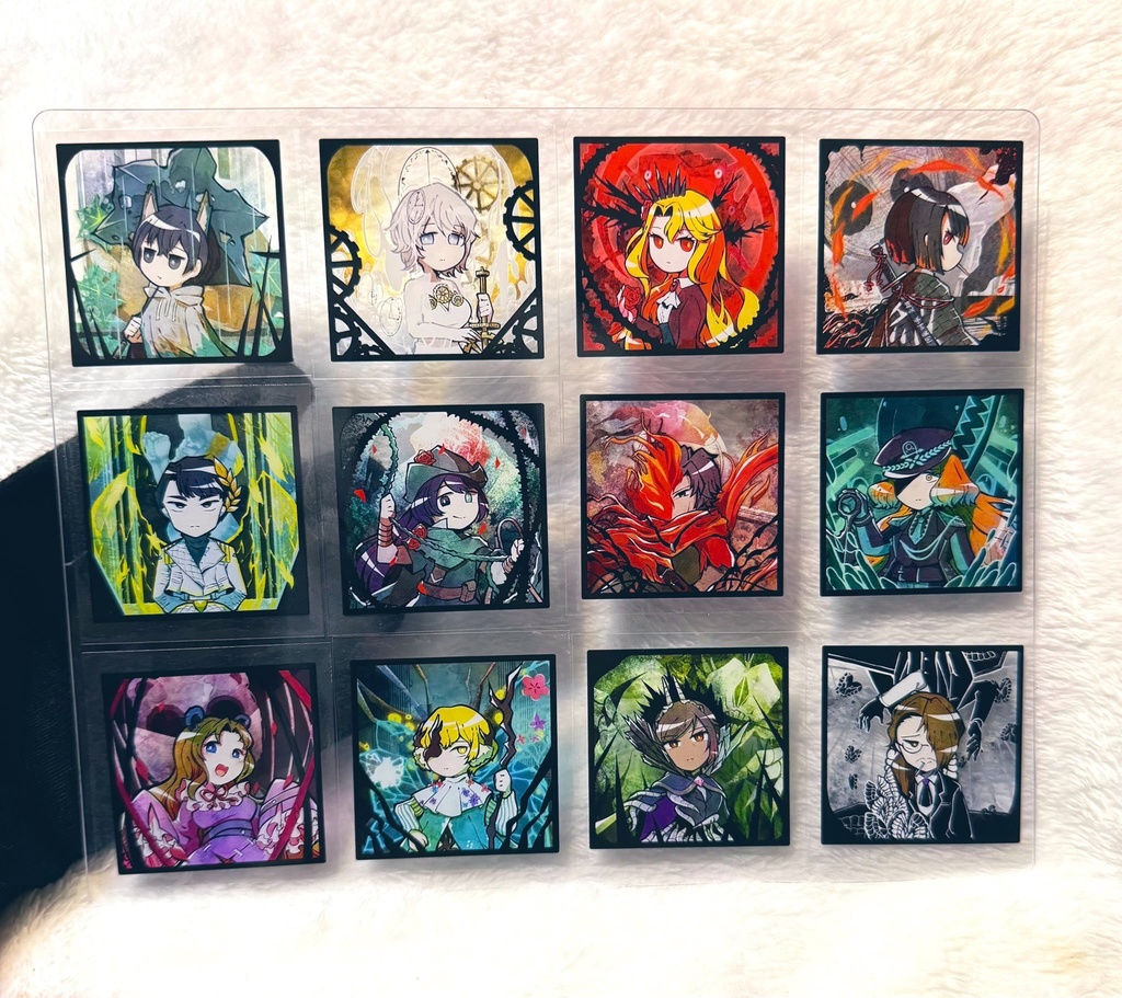 LimbusCompany - 囚人E.G.O.スクエア透明シールセット