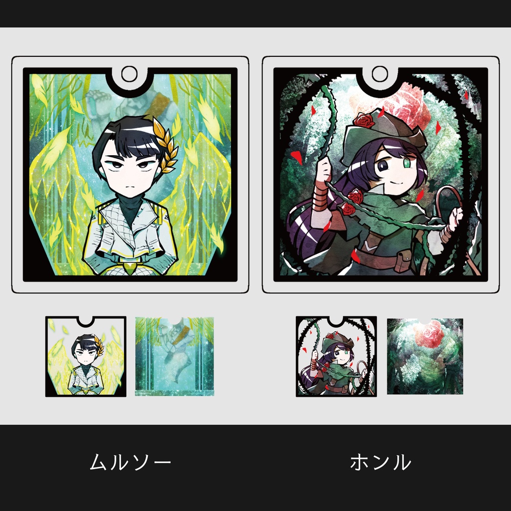 LimbusCompany - 囚人E.G.O.スクエア2層アクリルキーホルダー