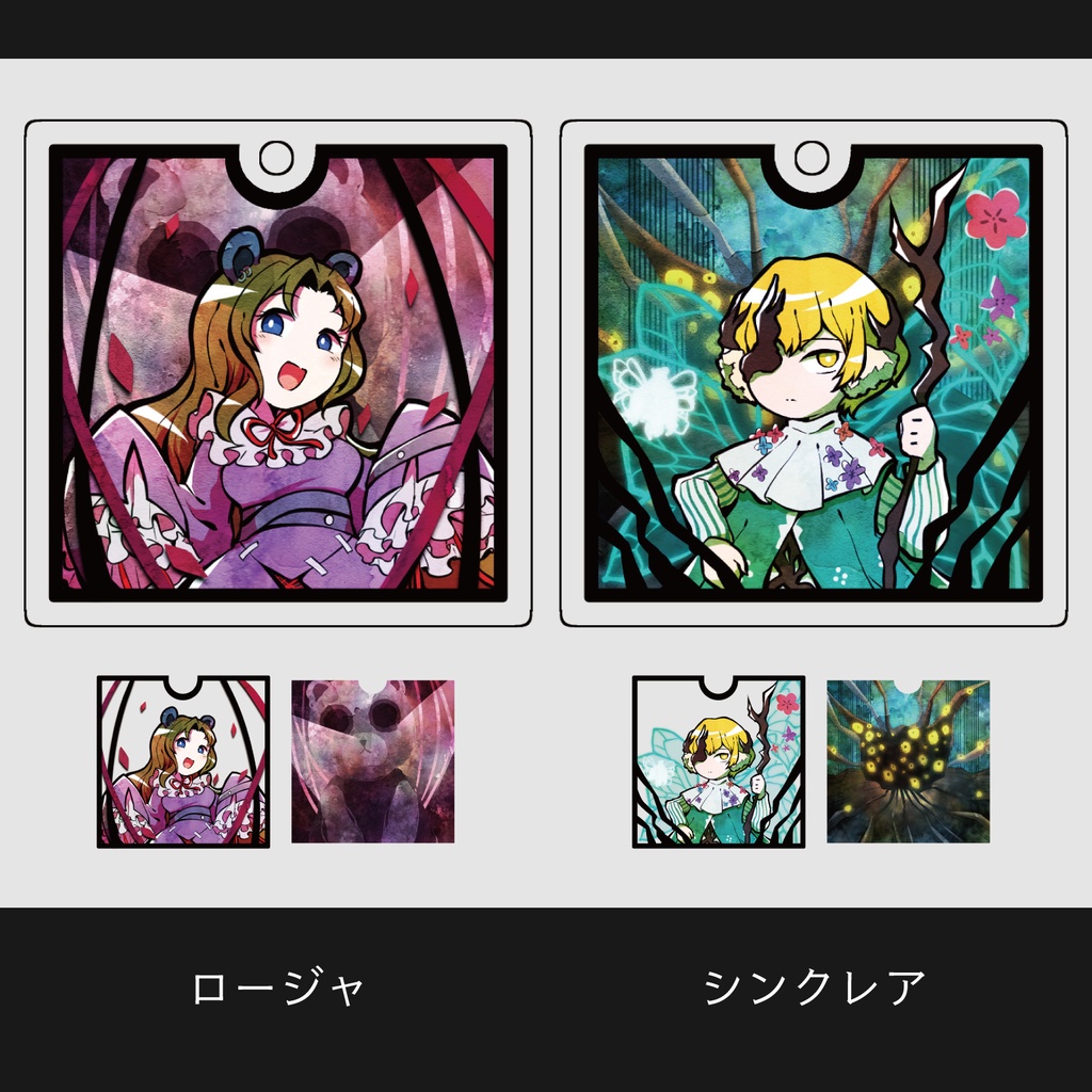 LimbusCompany - 囚人E.G.O.スクエア2層アクリルキーホルダー