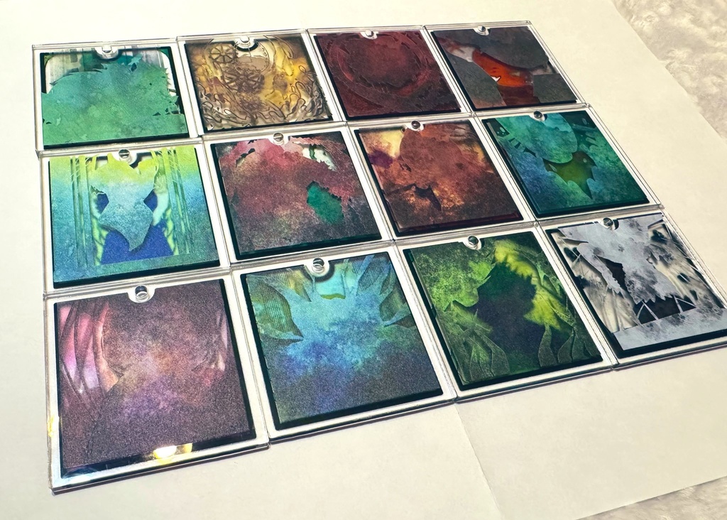 LimbusCompany - 囚人E.G.O.スクエア2層アクリルキーホルダー