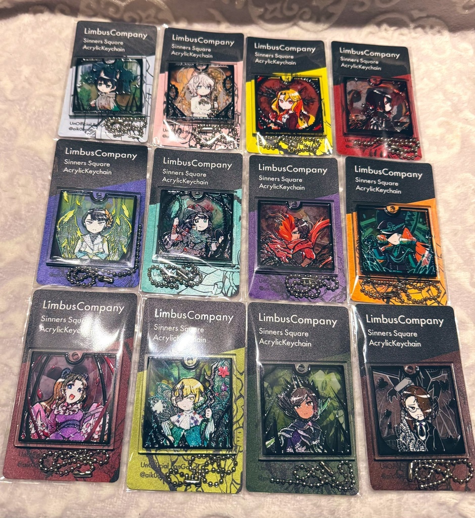 LimbusCompany - 囚人E.G.O.スクエア2層アクリルキーホルダー