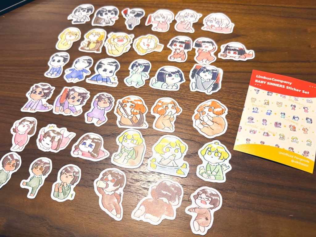 LimbusCompany - ベビー囚人ミニシールセット