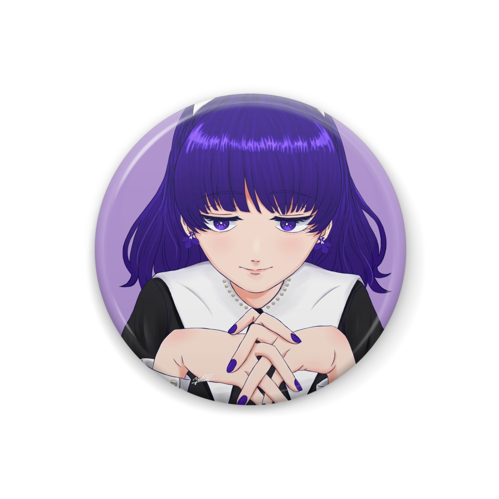 ロベリア（缶バッジ）