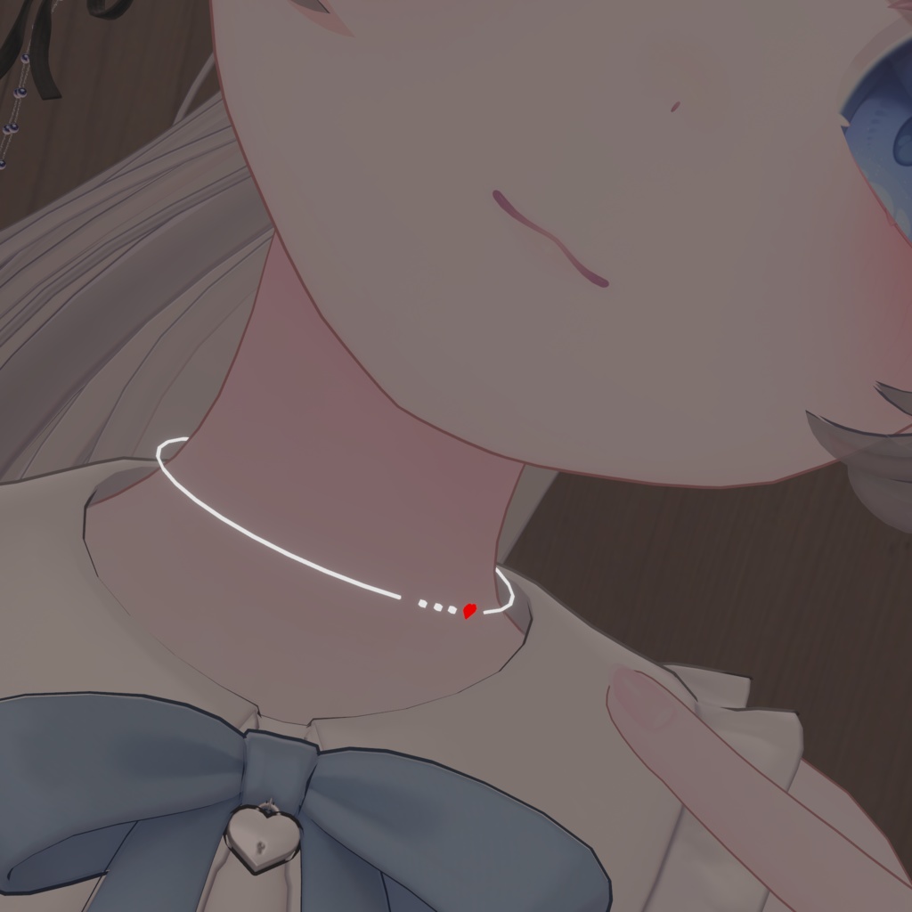 Simple dot heart halo