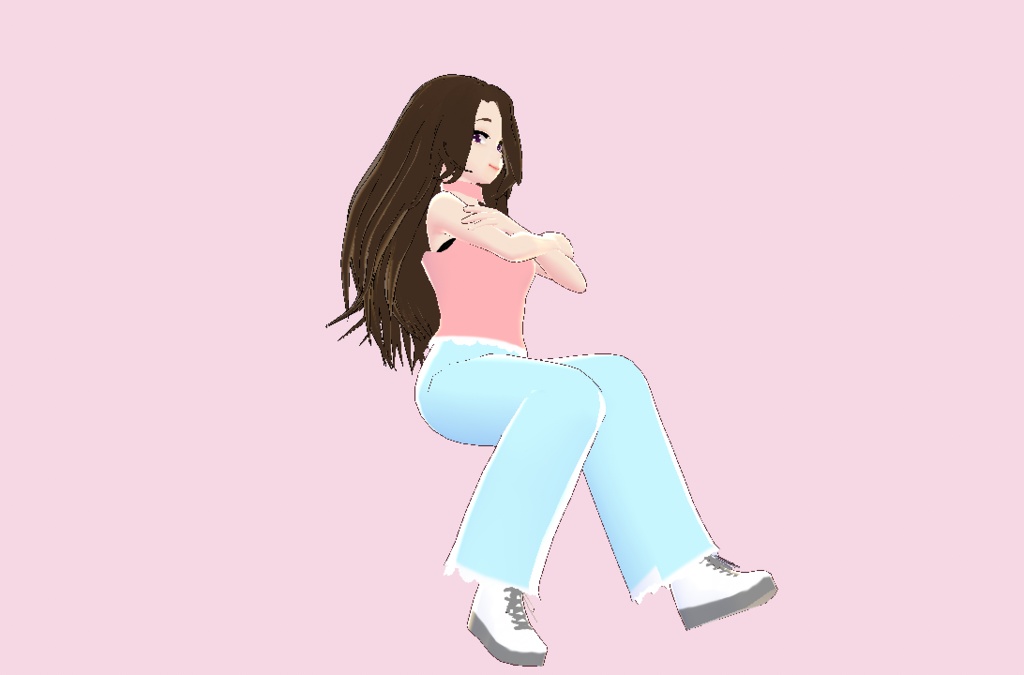3D model (vrm) Luasha [VRoid]