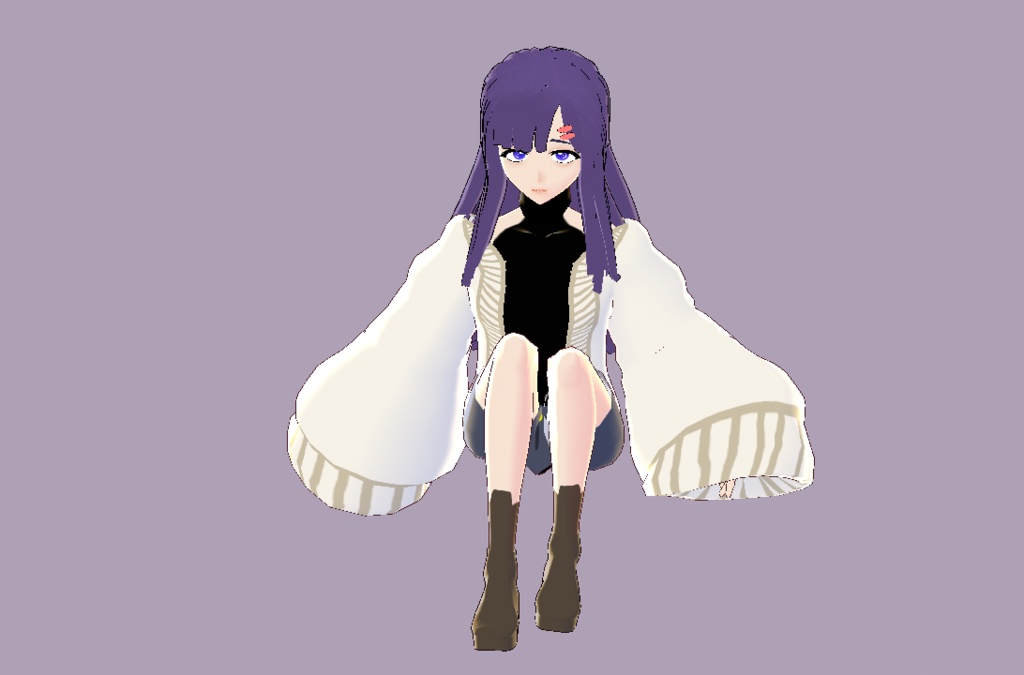 3D model (vrm) Kate [VRoid]