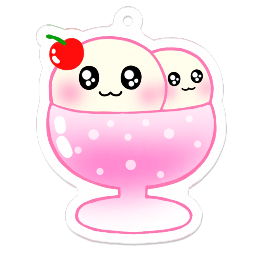 ピンクソーダフロートちゃんアクキー