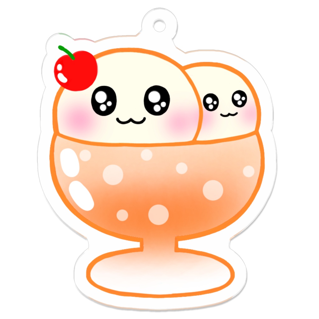 オレンジソーダフロートちゃんアクキー