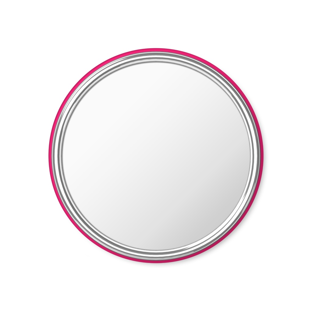 キラ②ピンクソーダフロート缶ミラー