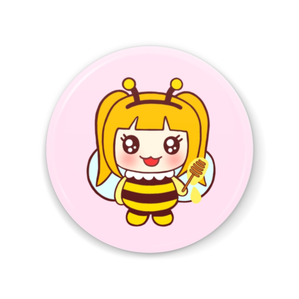 みつばちハニーちゃん缶ミラー